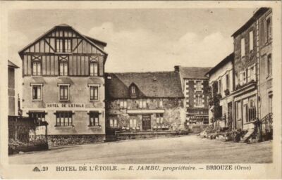 CPA Hotel de L'Étoile E Jambu Besitzer BRIOUZE (151273)