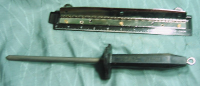 Vintage Eze-Lap Diamond Sharpener  7 5/8'' Diamond Rod 13'' total  length