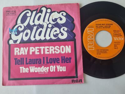 Ray Peterson - Tell Laura I Love Her/ The Wonder Of You 7'' Vinyl Germany