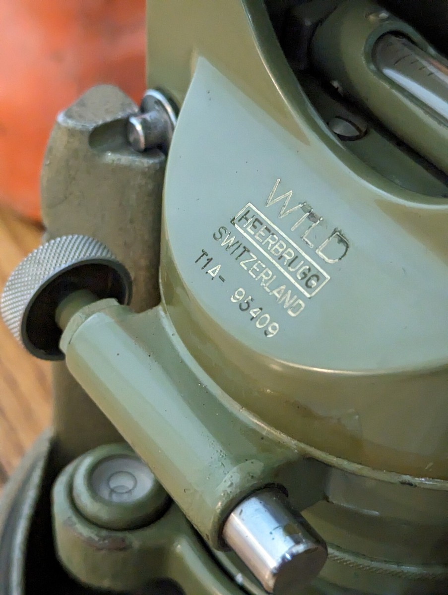 WILD HEERBRUGG SWITZERLAND T1 THEODOLITE W/CASE | eBay