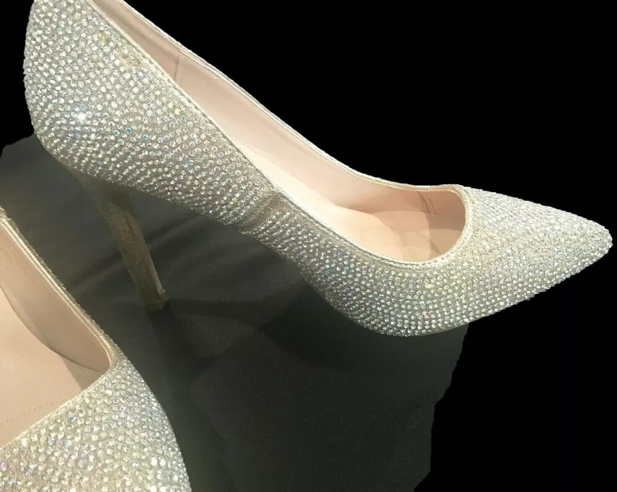 Crystal encrusted best sale shoes