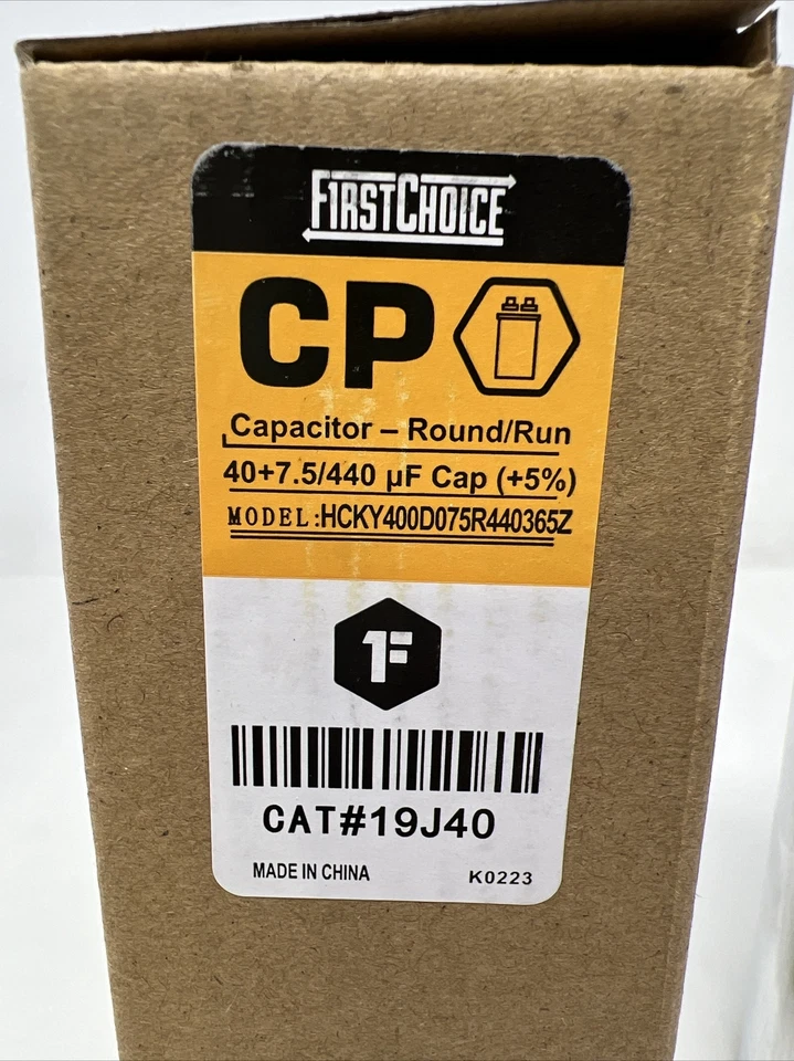 Capacitor First Choice 19J40 40+7.5/440V (+5%) redondo/executado HCKY400D075R440365Z - Imagem 4 de 4