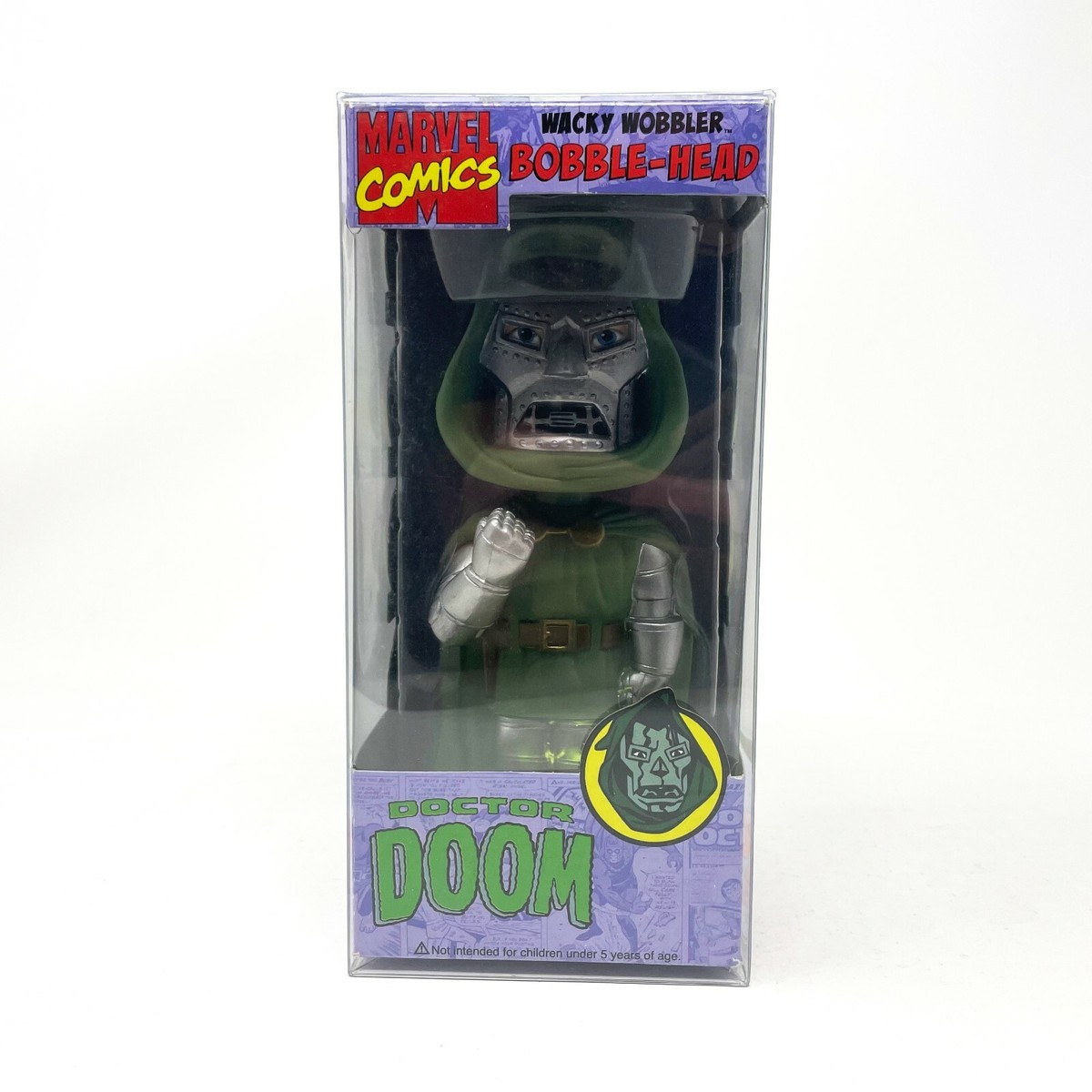 Dr. Doom - Chrome Chase - 2008 Funko Wacky Wobbler Bobble-Head