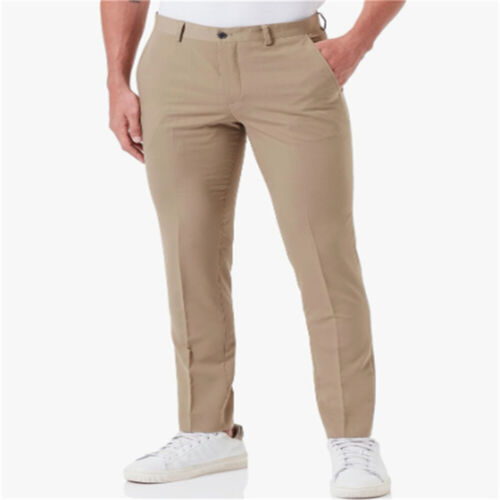 Herren Anzughose Freizeit Slim Solide Hose Business Büro Lange Anzughose - Bild 9 von 16