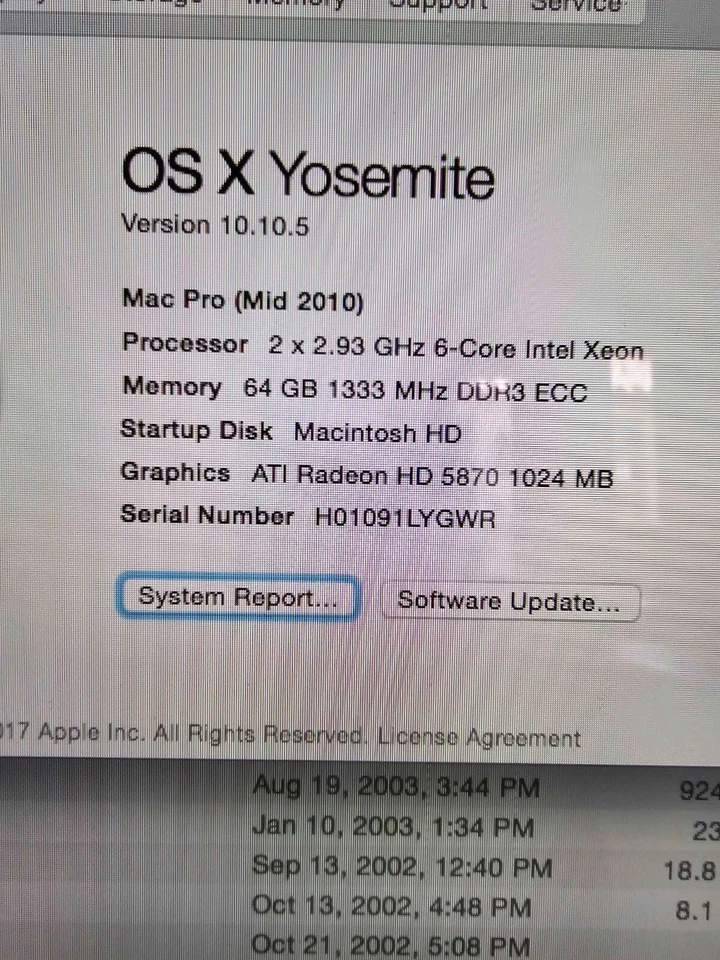 Apple Mac Pro (2TB HDD, Dual Intel Xeon, 2x 2.93GHz, 64GB EEC RAM, HD 5870) - Image 4 of 4