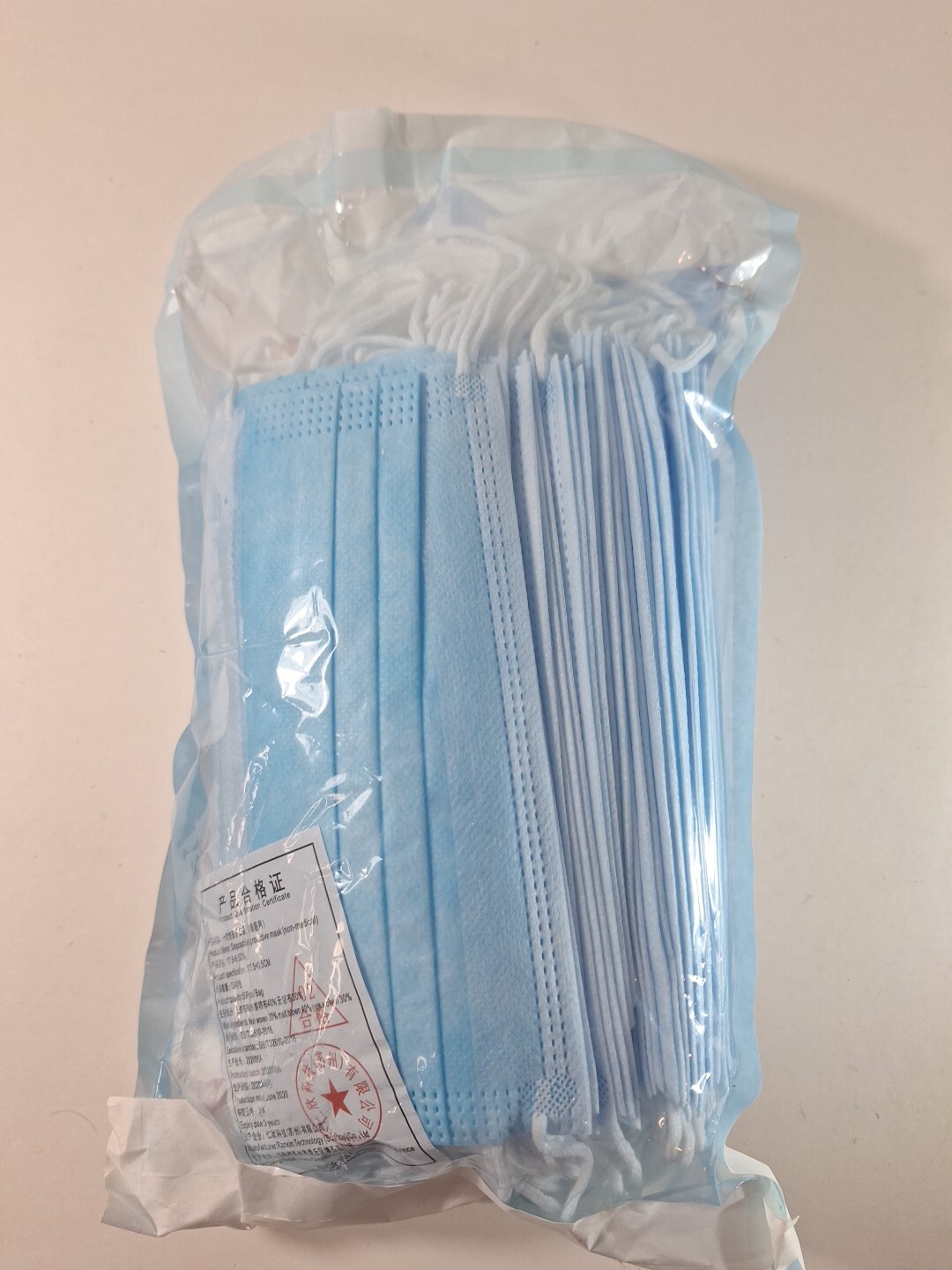 50 PCS Disposable 3-Ply Face Masks - Medical Surgical Dental Earloop Mouth Covers