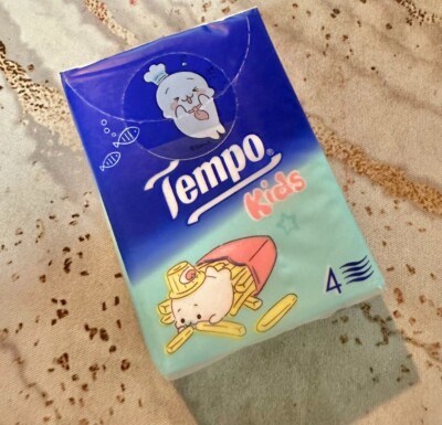 NEW  San-X Mame Goma Tempo Tissue Kids 7 x 4 ply