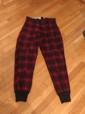 Vintage Woolrich Buffalo Plaid Wool Hunting Pants Mens Size 30"
