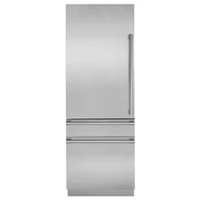Monogram ZIC30GNHII 30" Built-in Bottom Freezer Refrigerator, Stainless Steel