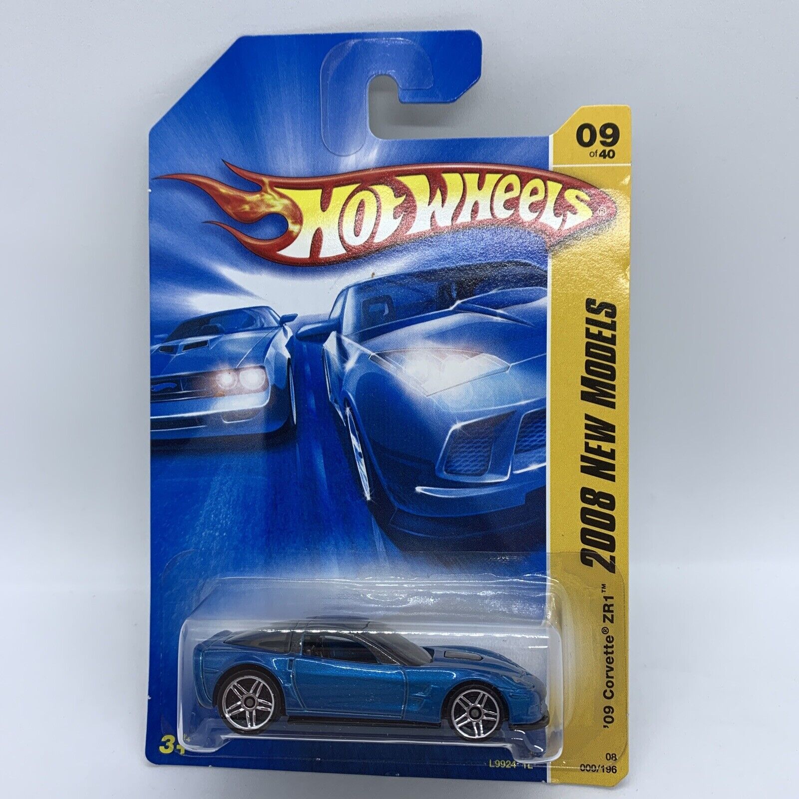 Hot Wheels ‘09 Corvette ZR1 - 2008 New Models - Blue #9 Of 40