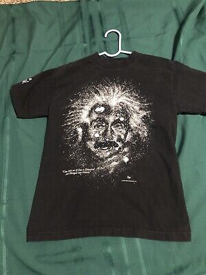 Vintage 90s Albert Einstein Glow In The Dark Galaxy 93 Shirt Vintage 90s Albert Einstein Glow In The Dark Galaxy 93 Shirt