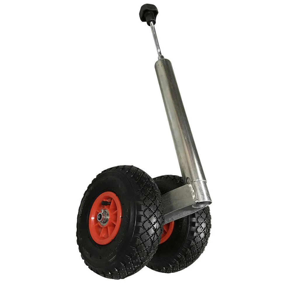 Trailer 48mm Jockey Wheel Pneumatic Twin Wheel