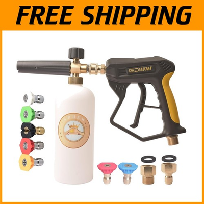 #ad Upgraded 5000 PSI Pressure Washer Gun with Foam Lance $71.09
