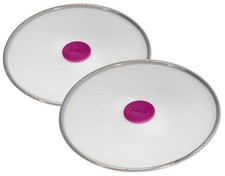 Xavax 2x Set Frischhalte-Deckel Silikon Rund Abdeckung Pfanne Topf Glas Schüssel