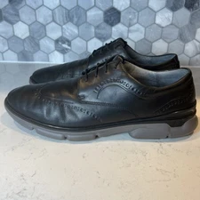 Johnston & Murphy XC4 Black Wingtip Leather Dress Shoes Foam Soles Men’s 11.5 M