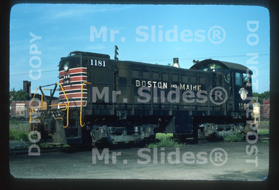 Original Dia B&M Boston & Maine ALCO S3 1181 von 1976