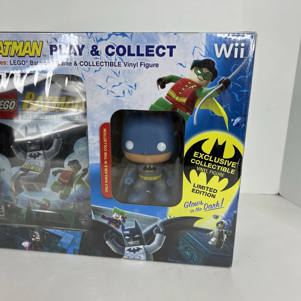 Wii DC Lego Batman Video Game & Funko Batman GITD Pop! (Nintendo, 2008) - Image 3 of 4