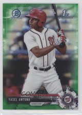 2017 Bowman Chrome Prospects Green Refractor 85/99 Yasel Antuna #BCP199 xb2