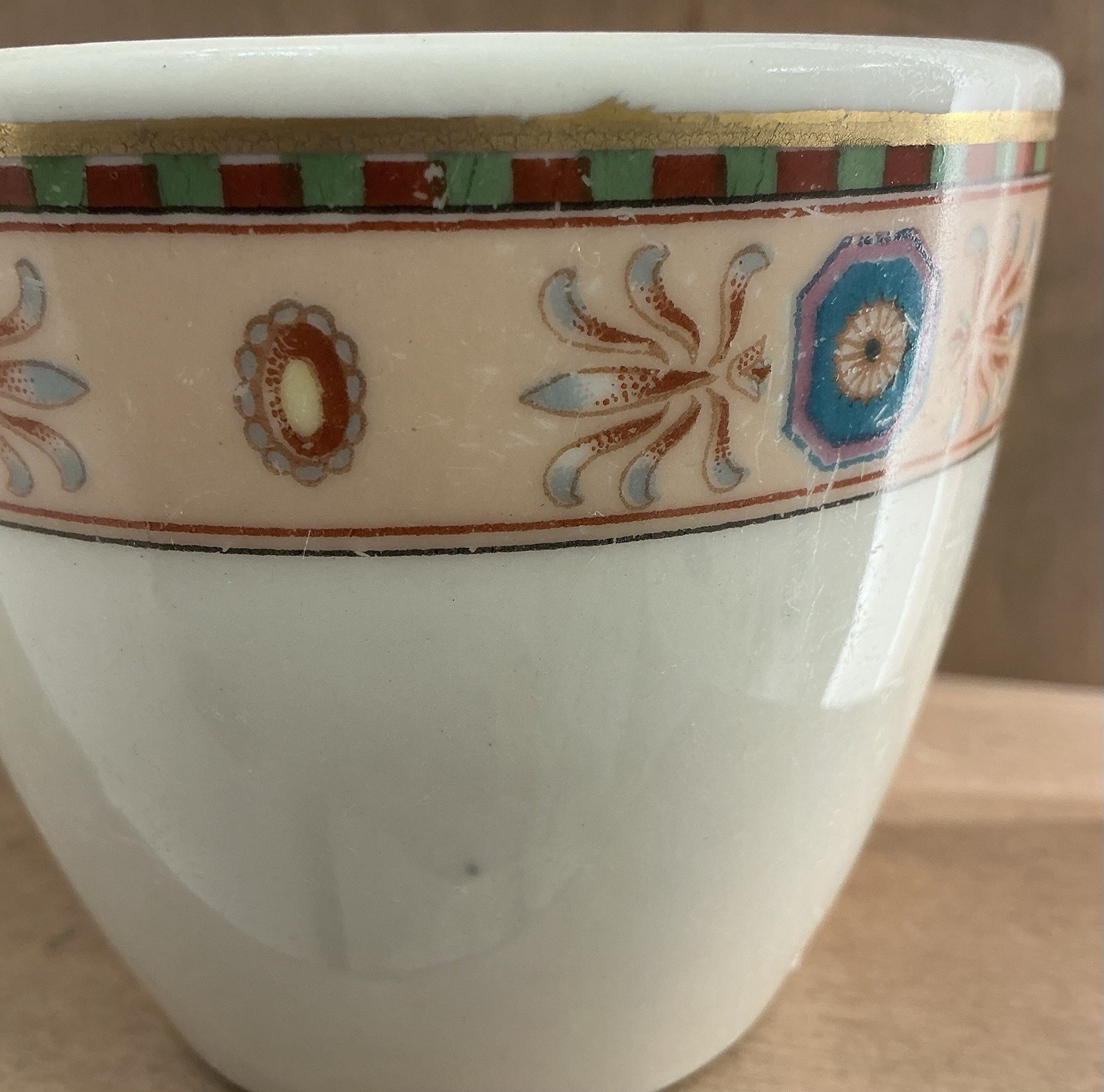 Hotel New Yorker Lamberton Scammell China Cup c1930s Ivory Art Deco