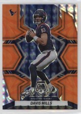 2022 Panini Mosaic Reactive Orange Mosaic Prizm Davis Mills #76 1n0