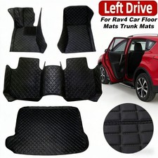 2019-2023 Toyota Rav4 Floor Mats And Trunk Mats All-weather 4pcs Black