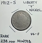 Photo of a 1912-S Liberty Nickel from an eBay listing that sold on Jul 21, 2026