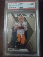 2020 Panini Mosaic - MVPs Aaron Rodgers #300 PSA10 Future HOF 