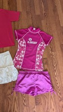 Bundle Girls Sz 12-14 Summer Shorts Tees Rashguard Skort Cat  Jack Excellent