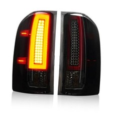 Tail Lights Assembly [LED Kit] Fit for Chevy Chrome Housing Smoked Lens