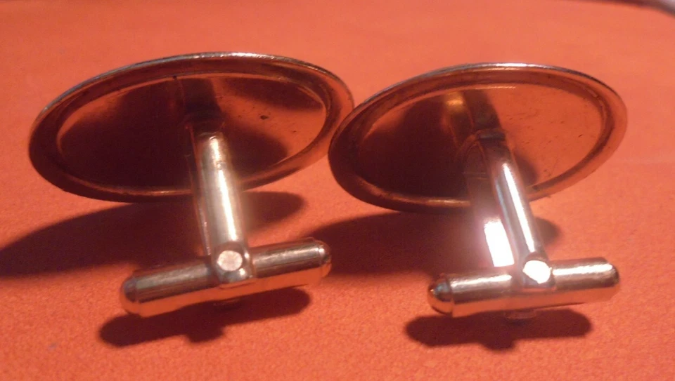 Запонки винтажный клоун золотистый неподписанный HH - Изображение 4 из 4