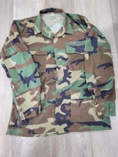 1990's Woodland BDU Jacket Medium/Long Shirt Top Camo US Army
