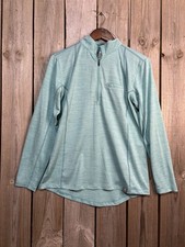 Ariat Rebar Teal Quarter Zip Performance Pullover Small