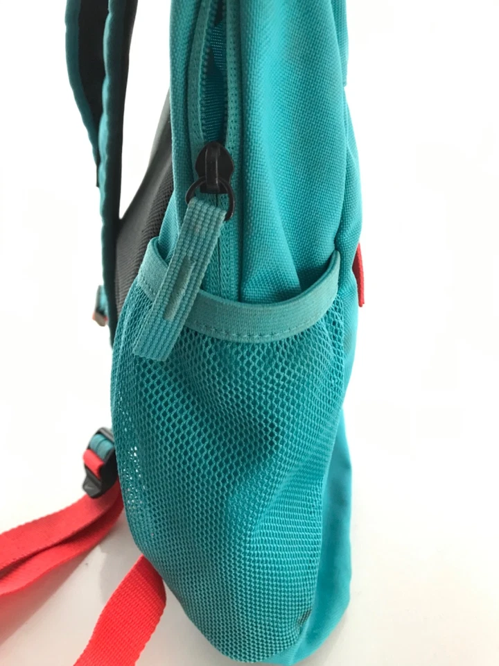 Youth Kids Nike Elemental Graphic Backpack Teal/Neon Orange Hipster Bag Retro - Image 2 of 4