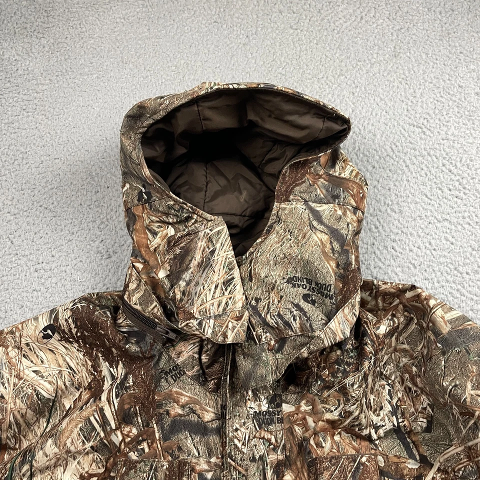 Cabela's Jacket Mens XL Brown Camouflage Dry Plus Duck Blind Mossy Oak Hunting - Image 3 of 4
