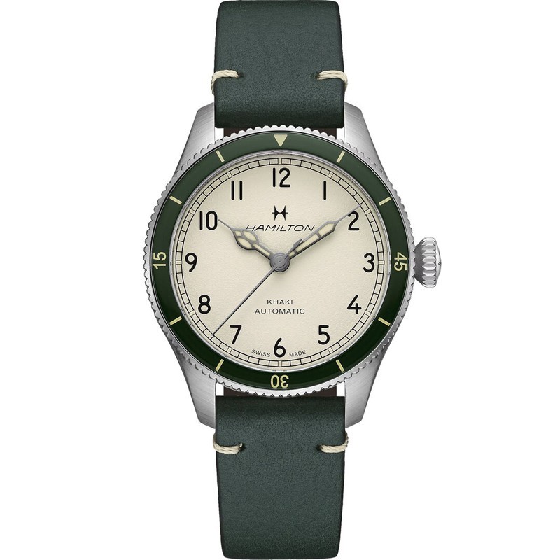 Hamilton Khaki Aviation Pilot Pioneer 38mm Auto White Dial Men's