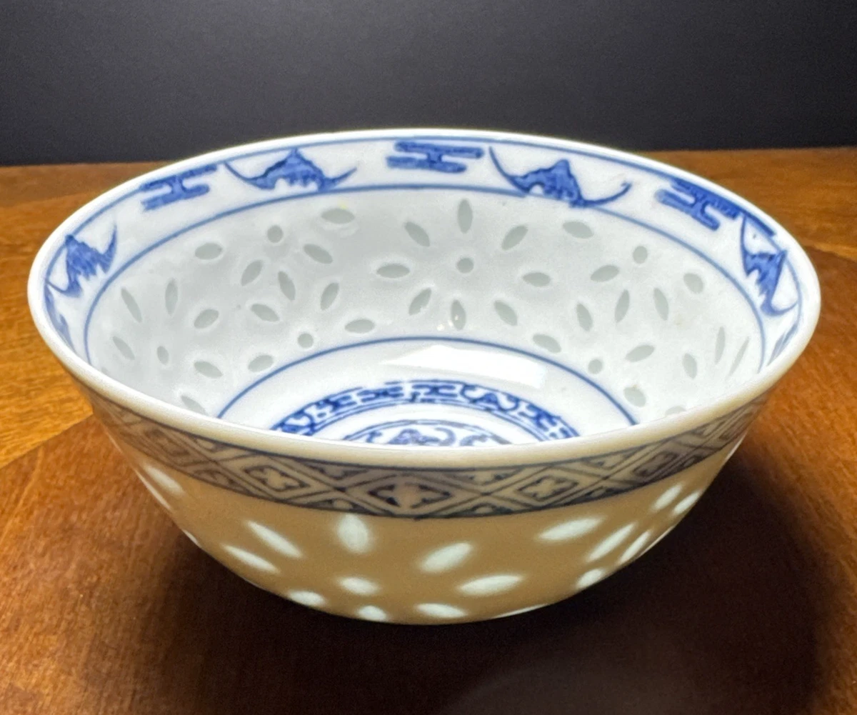 蓝色碗复古原始亚洲古董| eBay