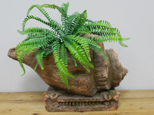Large Vintage Aged Style Stone Effect Indoor Outdoor Shell Plant Pot Planter