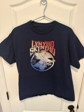 Lynyrd Skynyrd Band T-Shirt Eagle Guitar 73 Graphic Navy Blue Size M