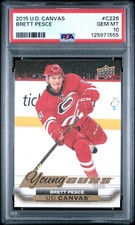2015-16 Upper Deck Brett Pesce Young Guns Canvas PSA 10