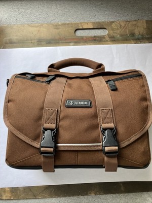 Tenba Messenger Mini Camera & Laptop Bag Cross Body Brown Clean