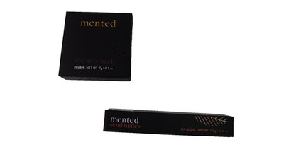 Mented Cosmetics Send Nudes Lip Gloss & Clay To Much Blush