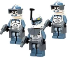 3x Wolfpack Clone Troopers custom - Commander Wolffe Star Wars lego