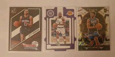 3x Panini Basketball LeBron JAMES #8 Jett HOWARD #11 Wendell Moore Jr. #73 M/NM