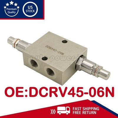 Dual Crossover Hydraulic Relief Cushion Valve 3/8  NPT Ports 12 GPM Max Flow