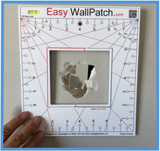 Easy Drywall Patch Template as a construction tool, repair walls, speed square.