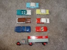 VINTAGE ORIGINAL LOT OF 8 DIECAST 1/43 SCALE ERTLE ROAD CHAMPS CARS /TRUCKS