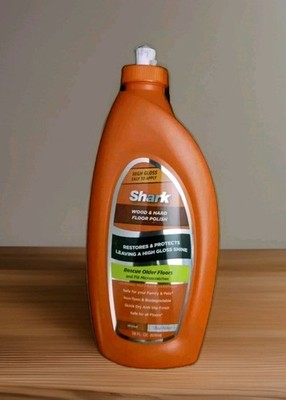 Shark Wood & Hard Floor Polish 28oz High Gloss Restores & Protects *NEW SEALED*