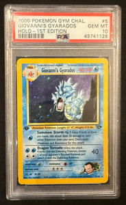PSA 10 1st edition Giovanni's Gyarados - 5/132 - Gym Challenge - Pokemon