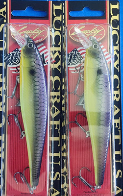 Lucky Craft Pointer 128 SP Suspending Crankbait 5in 1oz 5ft (2-Pack)
