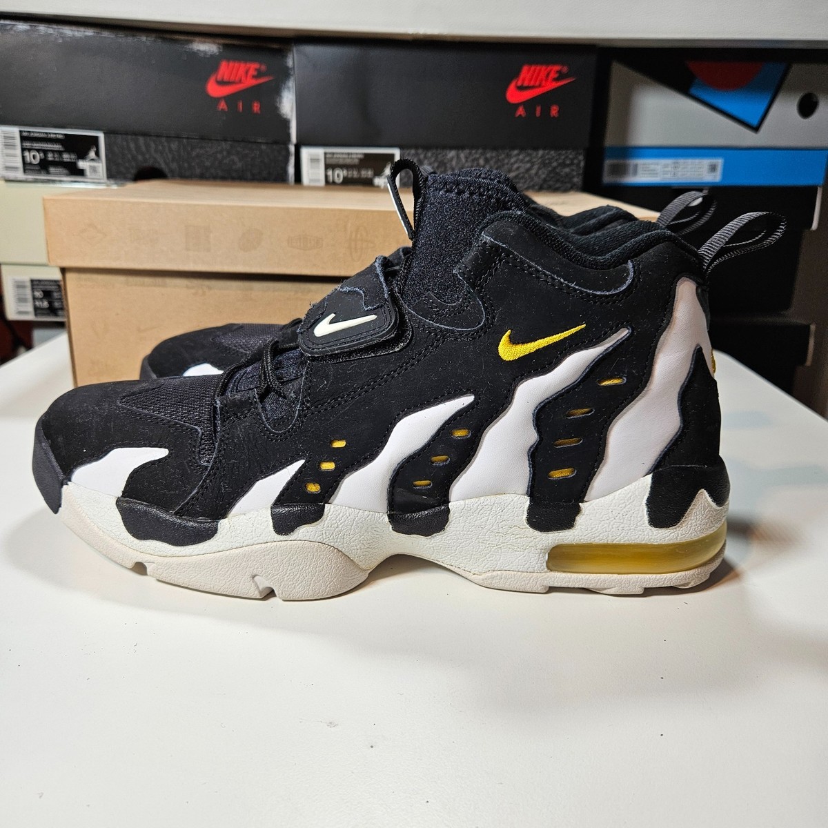 DEFECTIVE Nike Air Diamond Turf Max 96 2010 Black Varsity Maize
